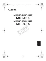 Предварительный просмотр 91 страницы Canon Macro Ring Lite MR-14EX Instruction Manual