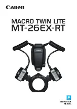 Canon Macro Twin Light MT-26EX-RT Instruction Manual предпросмотр