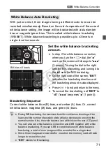 Предварительный просмотр 71 страницы Canon MARK III EOS-1 DS Instruction Manual