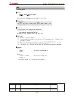 Предварительный просмотр 27 страницы Canon MARKLL WUX10 Command List