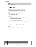 Предварительный просмотр 32 страницы Canon MARKLL WUX10 Command List