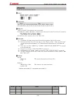 Предварительный просмотр 41 страницы Canon MARKLL WUX10 Command List