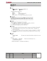 Предварительный просмотр 46 страницы Canon MARKLL WUX10 Command List