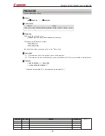 Предварительный просмотр 61 страницы Canon MARKLL WUX10 Command List