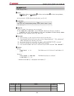 Preview for 69 page of Canon MARKLL WUX10 Command List