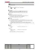 Предварительный просмотр 80 страницы Canon MARKLL WUX10 Command List