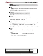 Предварительный просмотр 82 страницы Canon MARKLL WUX10 Command List