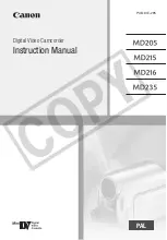 Canon MD 215 Instruction Manual preview