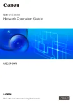 Canon ME20F-SHN Network Operation Manual предпросмотр