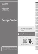 Canon MF553dw Setup Manual предпросмотр