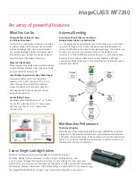 Предварительный просмотр 3 страницы Canon MF7280 - ImageCLASS B/W Laser Brochure & Specs