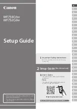 Preview for 1 page of Canon MF752Cdw Setup Manual