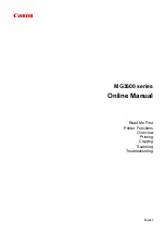 Preview for 1 page of Canon MG3600 series Online Manual