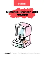 Предварительный просмотр 1 страницы Canon Microfilm Scanner 400 Instruction Manual