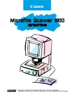 Предварительный просмотр 1 страницы Canon Microfilm Scanner 500 Instruction Manual