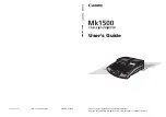 Предварительный просмотр 1 страницы Canon Mk1500 User Manual