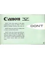 Preview for 31 page of Canon Model V Instructions Manual