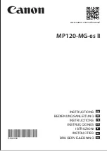 Canon MP120-MG-es II Instructions Manual preview