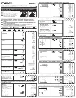 Предварительный просмотр 1 страницы Canon MP21DX - Desktop Printer/Display Instructions