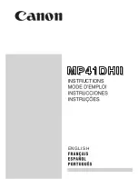 Canon MP41DHII Instructions Manual preview