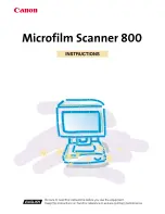 Preview for 1 page of Canon MultiPASS 800 Instructions Manual