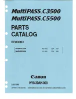 Canon MultiPASS C3500 Parts Catalog preview