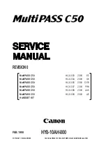 Canon MultiPASS C50 Service Manual предпросмотр