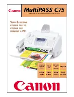 Canon MULTIPASS C75 Brochure & Specs preview