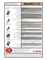 Preview for 6 page of Canon MULTIPASS C75 Brochure & Specs