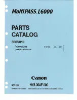 Canon MultiPASS L6000 Parts Catalog preview