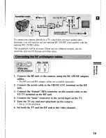 Предварительный просмотр 19 страницы Canon MV 1 Instruction Manual