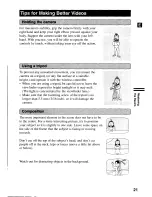 Предварительный просмотр 21 страницы Canon MV 1 Instruction Manual