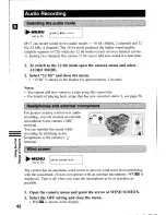 Предварительный просмотр 42 страницы Canon MV 1 Instruction Manual