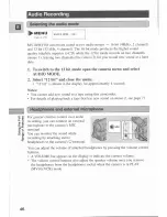 Preview for 46 page of Canon MV 10 i Instruction Manual