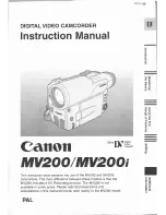 Preview for 1 page of Canon MV 200 i Instruction Manual