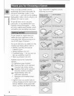 Предварительный просмотр 4 страницы Canon MV 3 i Instruction Manual