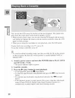 Предварительный просмотр 22 страницы Canon MV 3 i Instruction Manual