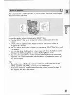 Предварительный просмотр 25 страницы Canon MV 3 i Instruction Manual