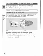 Предварительный просмотр 26 страницы Canon MV 3 i Instruction Manual