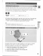 Предварительный просмотр 65 страницы Canon MV 3 i Instruction Manual