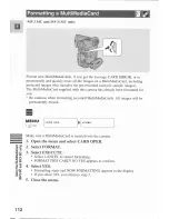 Предварительный просмотр 112 страницы Canon MV 3 i Instruction Manual