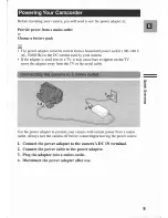 Preview for 9 page of Canon MV 30 Instruction Manual