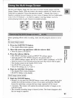 Preview for 61 page of Canon MV 30 Instruction Manual