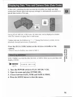 Preview for 73 page of Canon MV 30 Instruction Manual