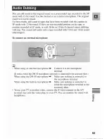 Preview for 93 page of Canon MV 30 Instruction Manual