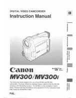 Preview for 1 page of Canon MV 300 i Instruction Manual