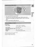 Preview for 15 page of Canon MV 6 I MC Instruction Manual