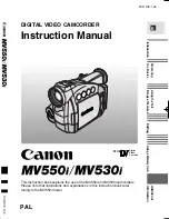 Canon MV530 Instruction Manual preview