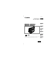 Предварительный просмотр 1 страницы Canon MV600 Instruction Manual