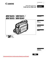 Preview for 1 page of Canon MV920 Instruction Manual